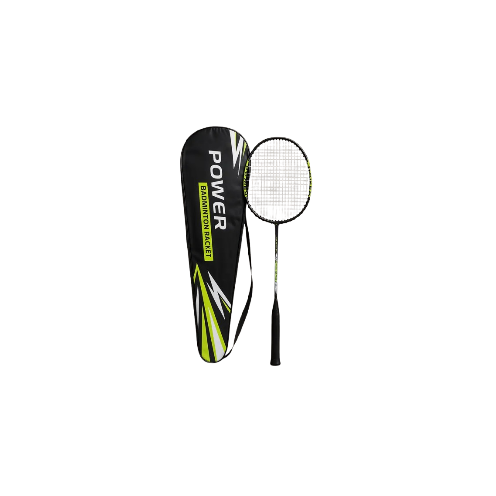 ArrowMax Jointless Badminton Racket Light Weight Aluminium Padded Cover Black Strung Badminton Racquet (Pack of: 1, 140 g)